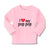 Baby Clothes I Love My Pop Pop An Dad's Love with Red Heart Boy & Girl Clothes - Cute Rascals