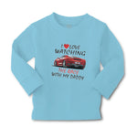 Baby Clothes I Love Watching The Race with My Daddy Car Racing Cotton - Cute Rascals
