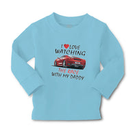 Baby Clothes I Love Watching The Race with My Daddy Car Racing Cotton - Cute Rascals