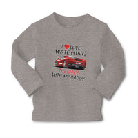 Baby Clothes I Love Watching The Race with My Daddy Car Racing Cotton - Cute Rascals
