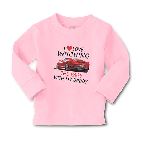 Baby Clothes I Love Watching The Race with My Daddy Car Racing Cotton - Cute Rascals