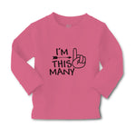 Baby Clothes I'M This Many with Pattern Arrow and Index Finger Pointing Cotton - Cute Rascals