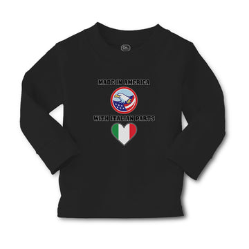 Baby Clothes Made in America with Italian Parts National Flag and Bald Eagle Usa