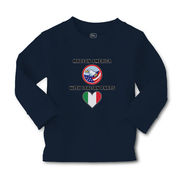 Baby Clothes Made in America with Italian Parts National Flag and Bald Eagle Usa - Cute Rascals