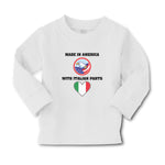 Baby Clothes Made in America with Italian Parts National Flag and Bald Eagle Usa - Cute Rascals
