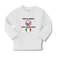 Baby Clothes Made in America with Italian Parts National Flag and Bald Eagle Usa - Cute Rascals