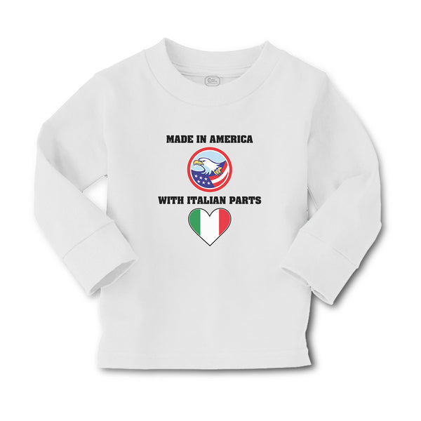 Baby Clothes Made in America with Italian Parts National Flag and Bald Eagle Usa - Cute Rascals