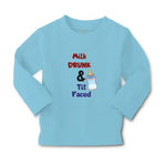 Baby Clothes Milk Drunk & Tit Faced with Feeding Bottle Boy & Girl Clothes - Cute Rascals