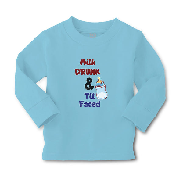Baby Clothes Milk Drunk & Tit Faced with Feeding Bottle Boy & Girl Clothes - Cute Rascals