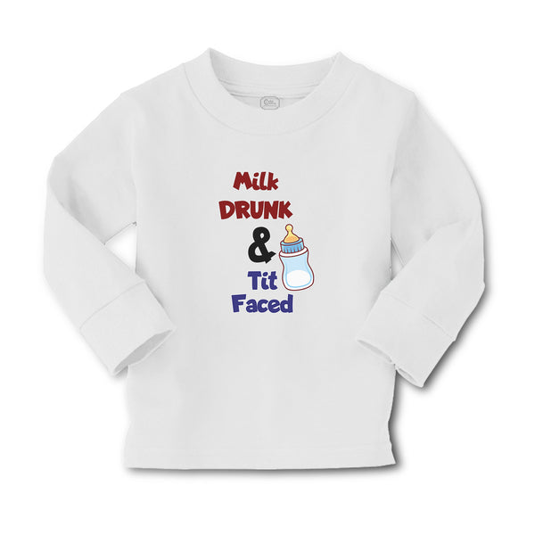 Baby Clothes Milk Drunk & Tit Faced with Feeding Bottle Boy & Girl Clothes - Cute Rascals