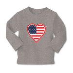 Baby Clothes Heart American National Flag United States Boy & Girl Clothes - Cute Rascals