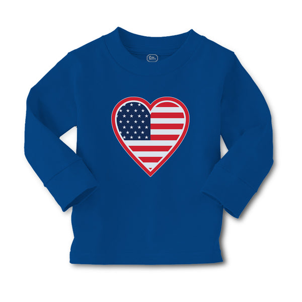 Baby Clothes Heart American National Flag United States Boy & Girl Clothes - Cute Rascals