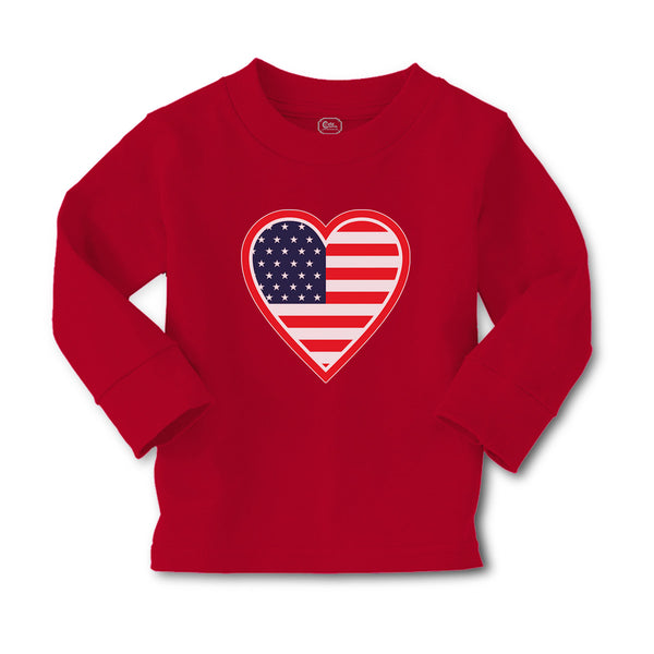Baby Clothes Heart American National Flag United States Boy & Girl Clothes - Cute Rascals
