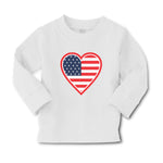 Baby Clothes Heart American National Flag United States Boy & Girl Clothes - Cute Rascals