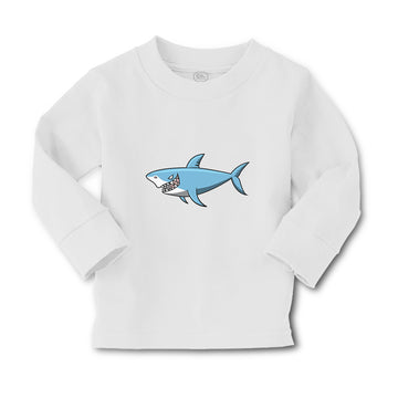 Baby Clothes Hungry Shark Swimming and Searching for Hunting Boy & Girl Clothes