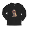Baby Clothes Pug on Hat and Sunglass with Bow Tie Sitting Boy & Girl Clothes