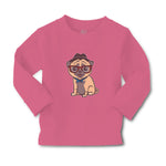 Baby Clothes Pug on Hat and Sunglass with Bow Tie Sitting Boy & Girl Clothes - Cute Rascals
