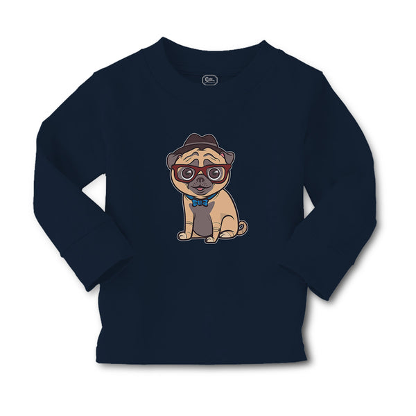 Baby Clothes Pug on Hat and Sunglass with Bow Tie Sitting Boy & Girl Clothes - Cute Rascals