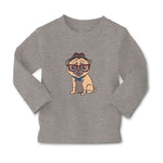 Baby Clothes Pug on Hat and Sunglass with Bow Tie Sitting Boy & Girl Clothes - Cute Rascals
