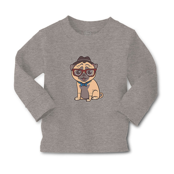 Baby Clothes Pug on Hat and Sunglass with Bow Tie Sitting Boy & Girl Clothes - Cute Rascals