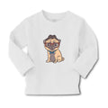 Baby Clothes Pug on Hat and Sunglass with Bow Tie Sitting Boy & Girl Clothes