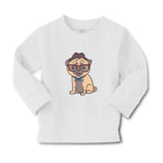 Baby Clothes Pug on Hat and Sunglass with Bow Tie Sitting Boy & Girl Clothes - Cute Rascals