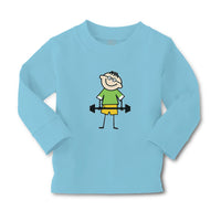 Baby Clothes Funny Kid Weight Training with Smiling Boy & Girl Clothes Cotton - Cute Rascals