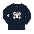 Baby Clothes Cross Bone Skull with Bow Boy & Girl Clothes Cotton