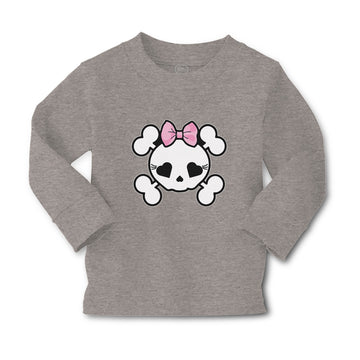 Baby Clothes Cross Bone Skull with Bow Boy & Girl Clothes Cotton