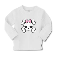 Baby Clothes Cross Bone Skull with Bow Boy & Girl Clothes Cotton - Cute Rascals