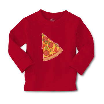 Baby Clothes Slice of Fresh Italian Classic Pepperoni Pizza Boy & Girl Clothes