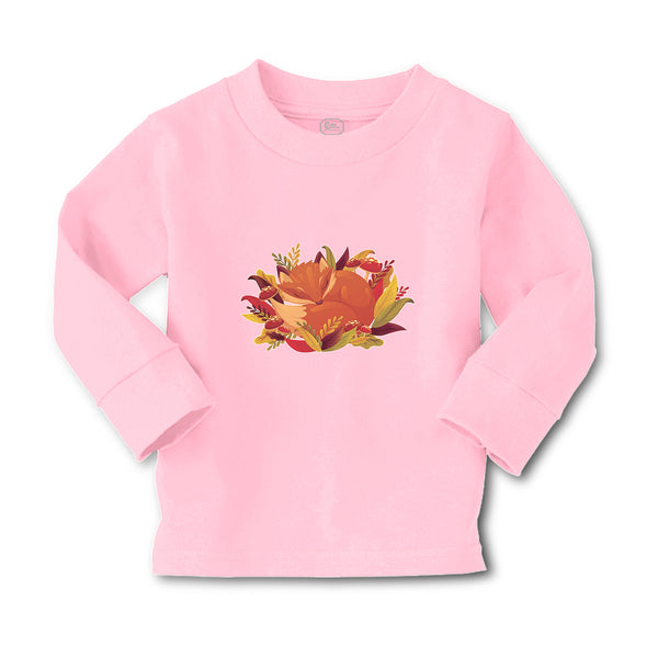 Baby Clothes Sleeping Fox on Autumn Bushy Leaves and Flower Boy & Girl Clothes - Cute Rascals