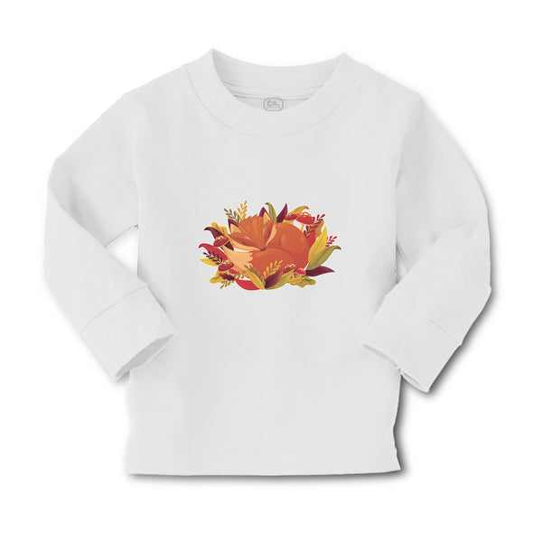 Baby Clothes Sleeping Fox on Autumn Bushy Leaves and Flower Boy & Girl Clothes - Cute Rascals