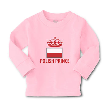 Baby Clothes Polish Americal Flag with Prince Crown Central Europe Cotton