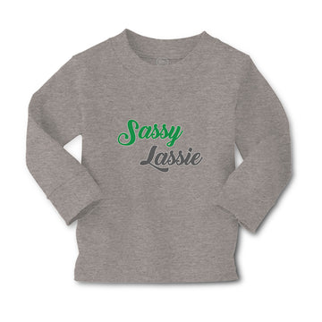Baby Clothes Sassy Lassie Typography Letter Boy & Girl Clothes Cotton