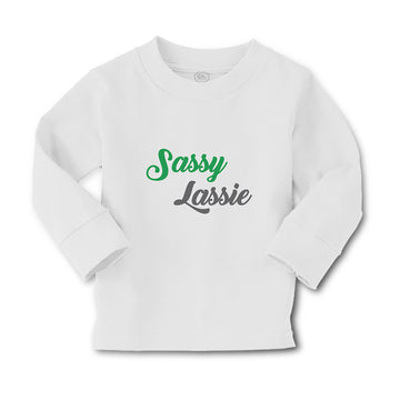 Baby Clothes Sassy Lassie Typography Letter Boy & Girl Clothes Cotton
