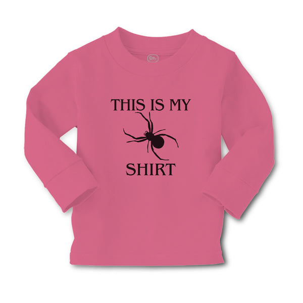 Baby Clothes This Is My Shirt An Silhouette Spider Web Insect Boy & Girl Clothes - Cute Rascals