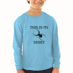 Baby Clothes This Is My Shirt An Silhouette Spider Web Insect Boy & Girl Clothes - Cute Rascals
