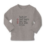 Baby Clothes To Do List Crap Pants Take Nap Suck Some Titties Boy & Girl Clothes - Cute Rascals