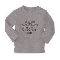 Baby Clothes To Do List Crap Pants Take Nap Suck Some Titties Boy & Girl Clothes - Cute Rascals