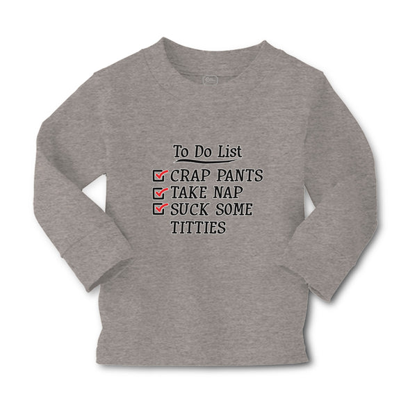 Baby Clothes To Do List Crap Pants Take Nap Suck Some Titties Boy & Girl Clothes - Cute Rascals