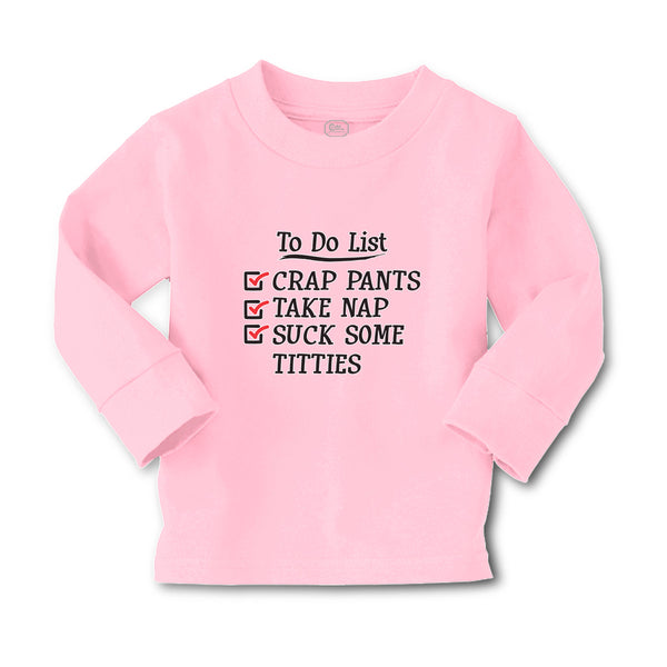 Baby Clothes To Do List Crap Pants Take Nap Suck Some Titties Boy & Girl Clothes - Cute Rascals