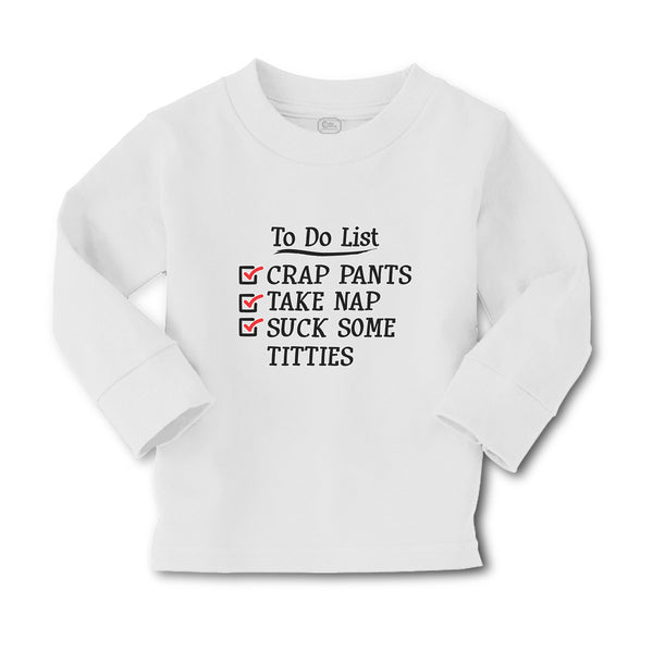 Baby Clothes To Do List Crap Pants Take Nap Suck Some Titties Boy & Girl Clothes - Cute Rascals
