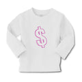 Baby Clothes Pink Dollar Symbol of Money Boy & Girl Clothes Cotton