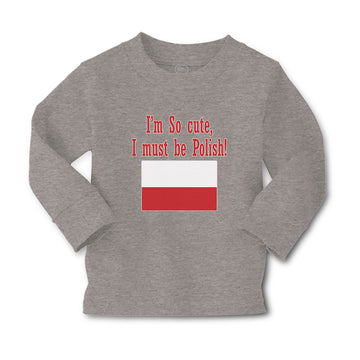 Baby Clothes I'M Cute, I Must Be Polish! Poland National Flag Central Europe