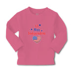 Baby Clothes Lil Miss Independent Flag United States Heart Symbol Cotton - Cute Rascals