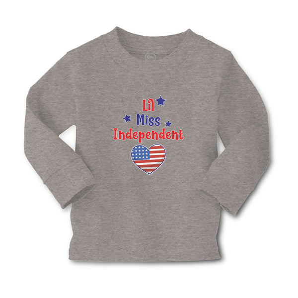 Baby Clothes Lil Miss Independent Flag United States Heart Symbol Cotton - Cute Rascals