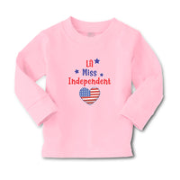 Baby Clothes Lil Miss Independent Flag United States Heart Symbol Cotton - Cute Rascals