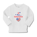 Baby Clothes Lil Miss Independent Flag United States Heart Symbol Cotton - Cute Rascals