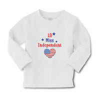 Baby Clothes Lil Miss Independent Flag United States Heart Symbol Cotton - Cute Rascals